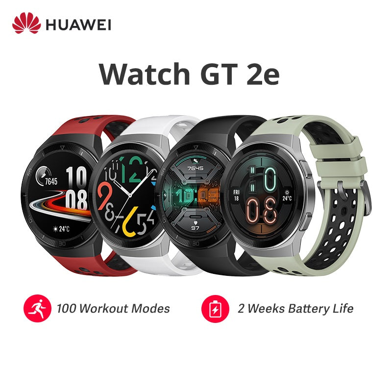 Original HUAWEI WATCH GT 2e 100 Sport Modes gt2e 5ATM Smart Watch 1.39" AMOLED 2 Weeks Standby Sport Watch GT Lite Waterproof