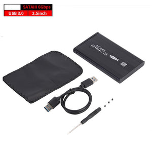 2.5 inch HDD SSD Case Sata to USB 3.0 2.0 Adapter Free 5 6 Gbps Box Hard Drive Enclosure Support 2TB HDD Disk For WIndows Mac OS