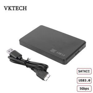 VKTECH HDD Case 2.5" SATA to USB 3.0 Adapter Hard Drive Enclosure For SSD Disk Case HDD Box USB 2.0 HD External HDD Enclosure