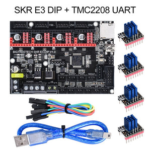 BIGTREETECH SKR mini E3 V1.2 32Bit Control Board With TMC2209 UART Driver 3D Printer Parts skr v1.3 E3 Dip For Creality Ender 3