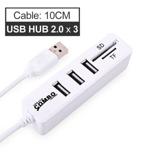 USB Hub 3.0 Multi USB 3.0 Hub USB Splitter High Speed 3 6 Ports 2.0 Hab TF SD Card Reader All In One For PC Computer Accessories