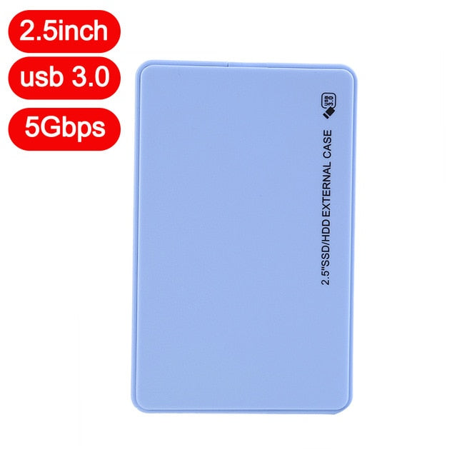 VKTECH HDD Case 2.5" SATA to USB 3.0 Adapter Hard Drive Enclosure For SSD Disk Case HDD Box USB 2.0 HD External HDD Enclosure