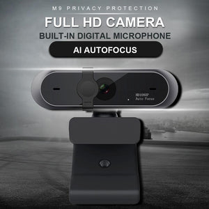 M9 HD 1080P Webcam Mini Computer Pc WebCamera Anti-peeping Rotatable Camera for Live Broadcast Video Conference Work