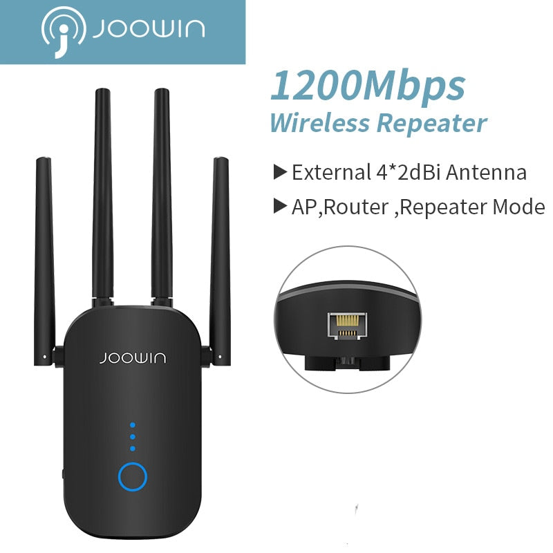 Dual Band 5Ghz Wireless Wifi Repeater Powerful Wifi Router Wifi Extender 4*3dbi Antenna Long Range Wlan WiFi amplifier