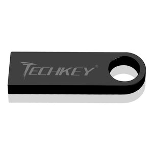 new TECHKEY usb flash drive 64GB 32GB 16GB 8GB 4GB pen drive pendrive флешка waterproof silver u disk memoria cel usb stick gift