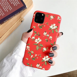 moskado Art Floral Daisy Phone Case For iPhone 11 X XR XS Max 6S 7 8 7Plus 5 Fashion Daisy Flower Case Soft TPU Back Cases Cover