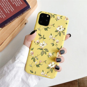 moskado Art Floral Daisy Phone Case For iPhone 11 X XR XS Max 6S 7 8 7Plus 5 Fashion Daisy Flower Case Soft TPU Back Cases Cover