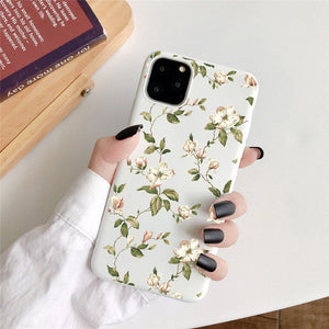 moskado Art Floral Daisy Phone Case For iPhone 11 X XR XS Max 6S 7 8 7Plus 5 Fashion Daisy Flower Case Soft TPU Back Cases Cover