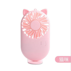 New Pattern Pocket Fans Usb Charge Mini- Hold Fans Student Outdoors Bring Sika Portable Small Fan DC Mini Air Cooler Ventilador