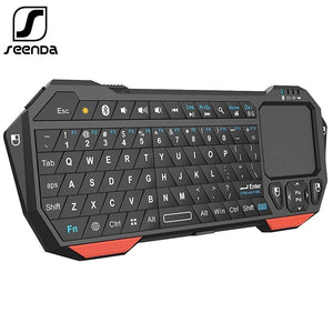 SeenDa Mini Bluetooth Keyboard with Touchpad for Smart TV Projector Compatible with Android iOS Windows