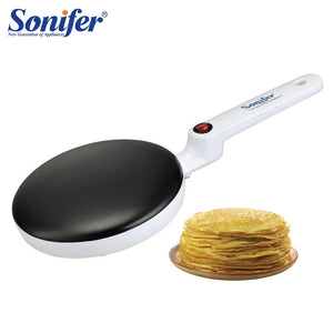 Fabricante de crepe elétrico pizza pancake máquina não-vara griddle cozimento pan bolo máquina cozinha cozinhar ferramentas sonifer