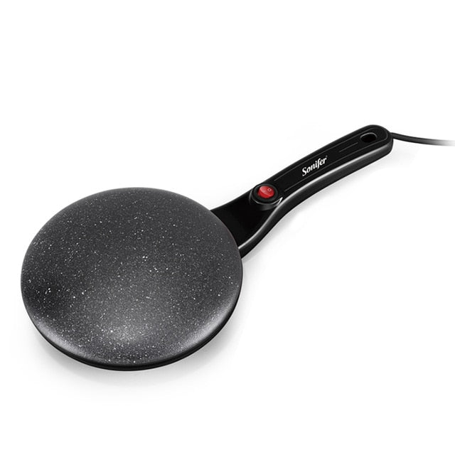 Fabricante de crepe elétrico pizza pancake máquina não-vara griddle cozimento pan bolo máquina cozinha cozinhar ferramentas sonifer