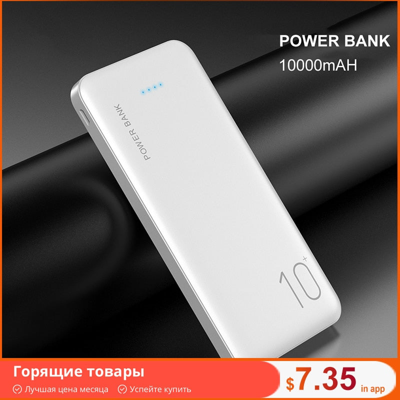 FLOVEME Power Bank 10000mAh Portable Charger For Samsung Xiaomi mi Mobile External Battery Powerbank 10000 mAh Poverbank Phone