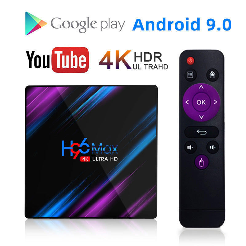 H96 Max RK3318 Smart Android Tv Box 16 Gb 32 Gb 64 Gb Mediaspeler 4K Wifi Netflix Set top Box Media Player Youtube Android 9.0 Doos