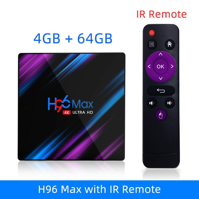 H96 Max RK3318 Smart Android Tv Box 16 Gb 32 Gb 64 Gb Mediaspeler 4K Wifi Netflix Set top Box Media Player Youtube Android 9.0 Doos