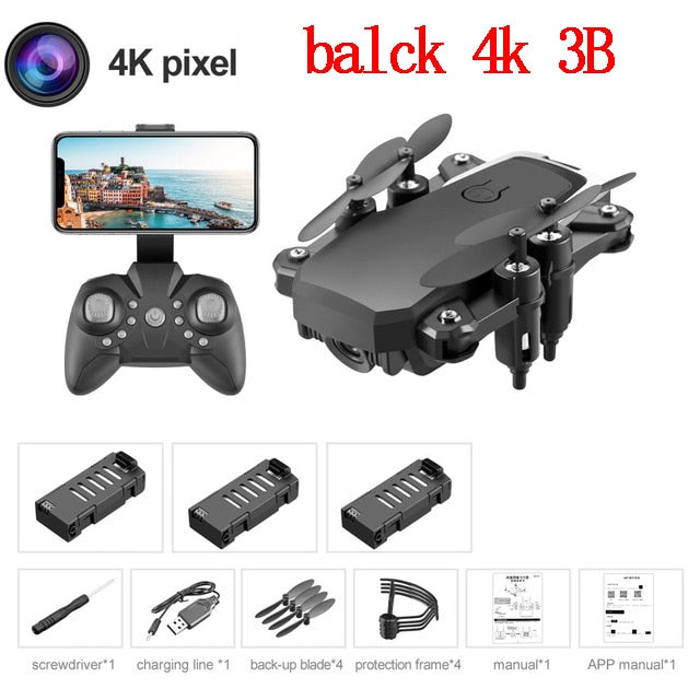 Drones With Camera Hd Wifi 4K drone Quadcopter Toys Rc Helicopter Remote Control 4ch Mini Drone 4K Profissional Toy