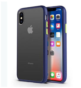 Mint Hybrid Simple Matte paragolpes teléfono caso para Iphone 11 Pro Max Xr Xs 6s 8 7 Plus a prueba de golpes suave Tpu silicona mate cubierta