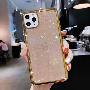 Silicone Glitter Phone Case For Samsung Galaxy S10 S9 S8 S20 Ultra S7 Edge A51 A71 A50 A10 A70 A20 A40 A10s Note 9 10 Plus Cover