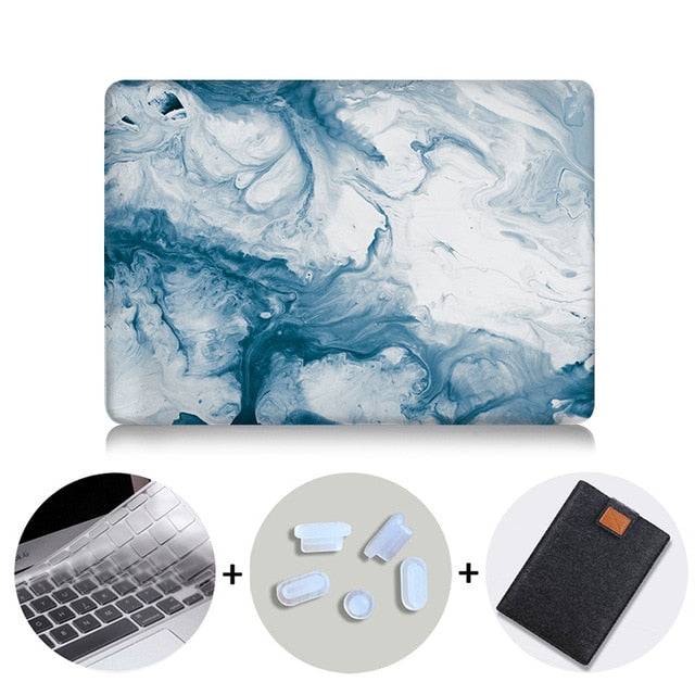 MTT Laptop Case For Macbook Air Pro Retina 11 12 13 15 16 Marble Cover for mac book 13.3 inch Touch Bar a1466 a1932 a2159 a2141