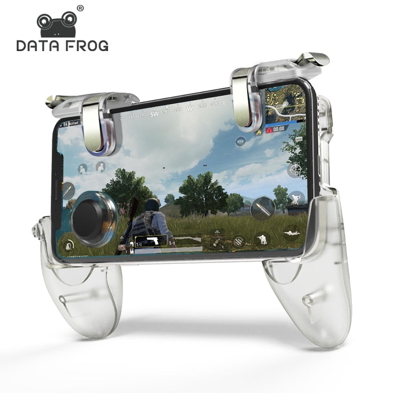 DATA FROG Game Controller Gamepad For PUBG L1R1 Shooter Trigger Fire Button Gamepad Joystick For iPhone Android Mobile Phone