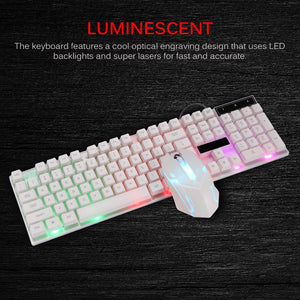 Combo PC Gamer LED Gaming Keyboard And Mouse Set Wired 2.4G Keyboard Gamer Keyboard Illuminated Gaming Keyboard Set For Laptop