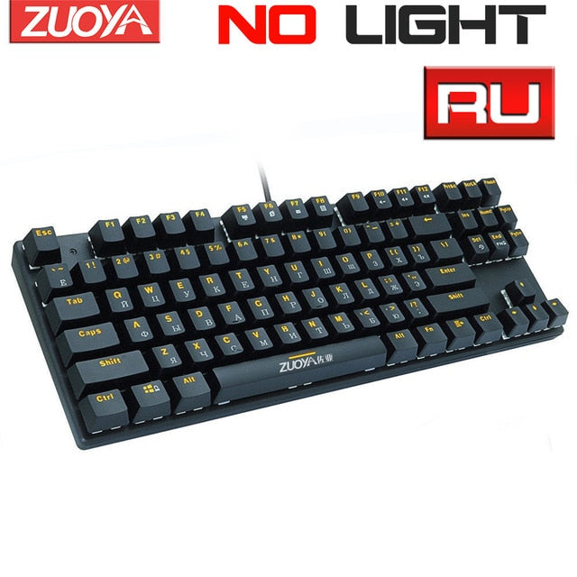 Mechanical Keyboard Wired Gaming Keyboard RGB Mix Backlit 87 104 Anti-ghosting Blue Red Switch For Game Laptop PC Russian US