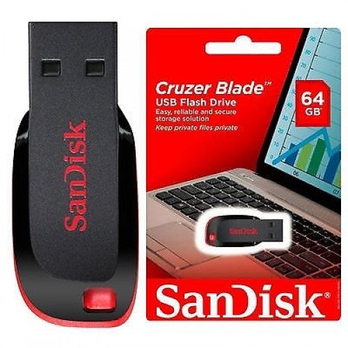 100% Original SanDisk USB 2.0 CZ33 Mini Pen Drive 64GB 32GB 16GB USB Flash Drive Memory Stick U Disk USB Key Pendrive for PC